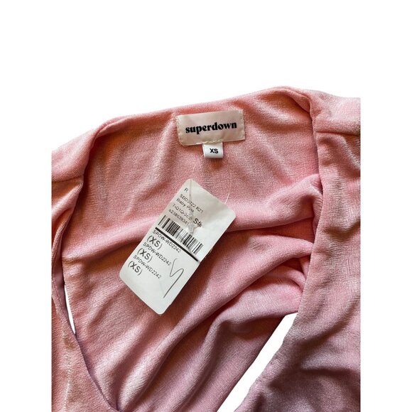 superdown Marissa Midi Dress in Baby Pink XSmall New Womens Long - Picture 9 of 11